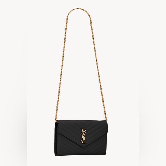 Saint Laurent Cassandre Envelope Chain Wallet - Picture 5 of 10
